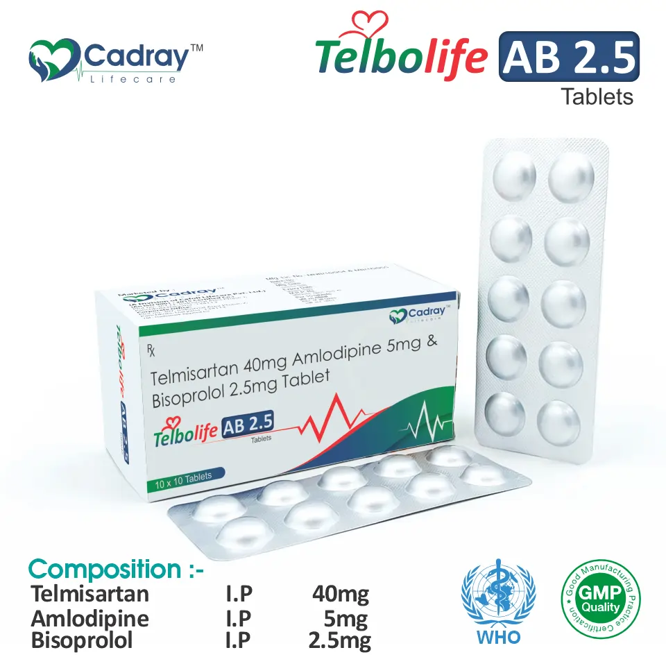 Telmisartan + Amlodipine + Bisoprolol Tablet from Top Pharma